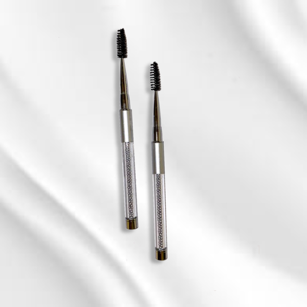 Silver Eyelash Spoolie Brush